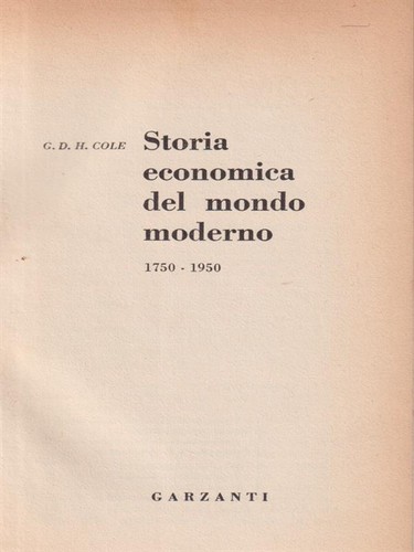 Storia economica del mondo - economica,