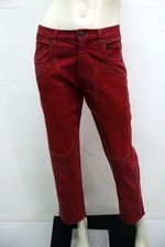 Jeans Donna Jeckerson Taglia 28 Rossi Slim Fit Originali Made Italy Elasticizza