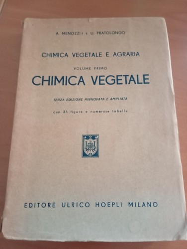 Chimica vegetale volume primo