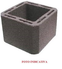 Canna fumaria argilla/cls  moduli altezza 25cm MISURE VARIE