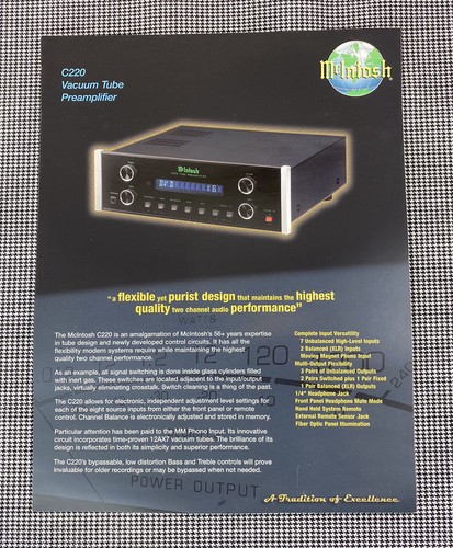 Mcintosh c220 preamplificatore - c220,