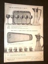 Moda e Costume Catalogo d'Epoca Servizio per liquori marsala e servizietto caffè