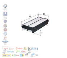 FILTRO ARIA PER TOYOTA COROLLA