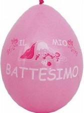 15 PALLONCINI ROSA BATTESIMO