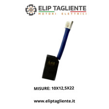 SPAZZOLA CARBONCINO 10x12,5x22 48V 72V PER MOTORI ELETTRICI DC