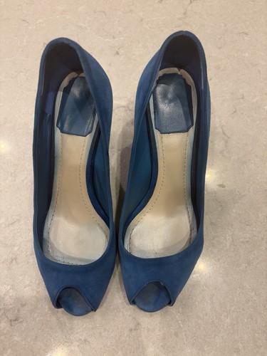 Christian dior tacco zeppa - dior, blu