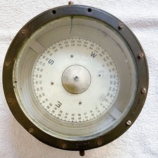 Antica BUSSOLA CAIM Genova H. HUGHES and SON 1943 -MARINA- Arredamento Navale