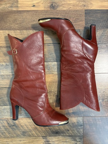 Stivali vintage anni - 70, pelle