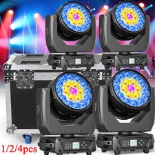 Luce di scena testa mobile zoom LED RGBW DMX fascio lavaggio illuminazione DJ discoteca bar 19x20W
