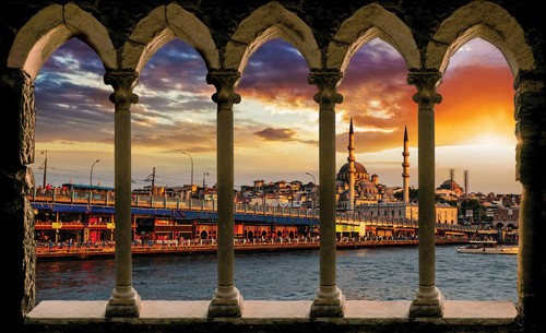 Carta parati città effetto - carta, da