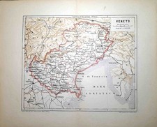 Carta geografica antica VENETO