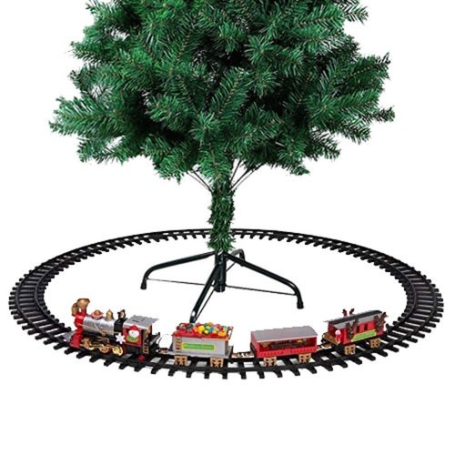 Trenino natalizio con slitta - trenino,