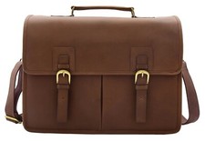 Valigetta in pelle marrone