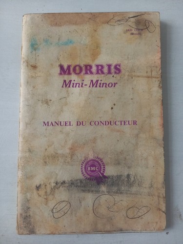 Morris mini minor manuel - morris,