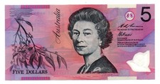 AUSTRALIA  - BANCONOTA DA 5 DOLLARI IN FDS