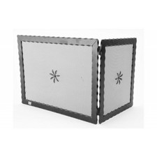 Parascintille camino caminetto in ferro battuto ad angolo 50 cm x 30 cm h.38