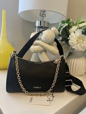 FURLA -Mini Borsa a Tracolla Primula Nero Nuova con etichette $398