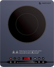 AMZCHEF Piastra Induzione 2000W Piastra ad Induzione Portatile