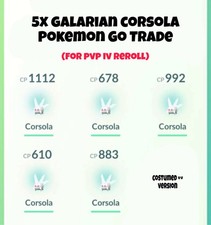5x Galarian Corsola (with
