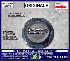 COPRI MOZZO borchietta CERCHIO CERCHI IN LEGA -ORIGINALE- FIAT 500L 500 L
