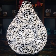 Lampada etnica abatjour design vortice spirale