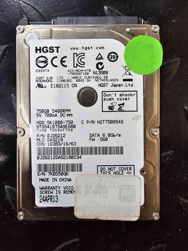 Hgst hts541075a9e680 - hgst,