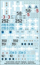 TAURO MODEL TM48/525 INSEGNE REGIA AERONAUTICA x G.50, C.R.42, S.M.79, Bf 110