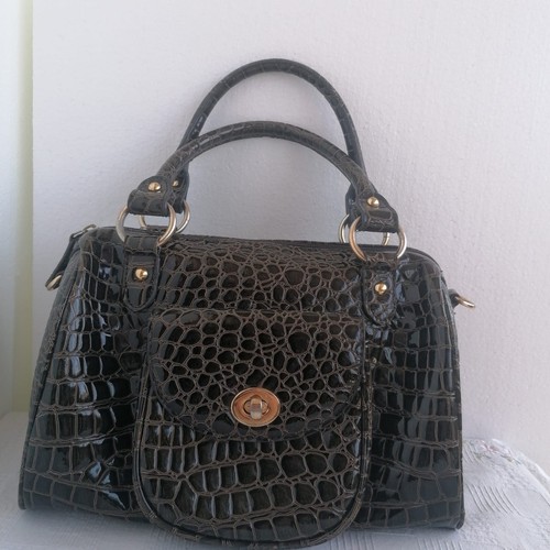 Borsa bauletto vernice - borsa, in