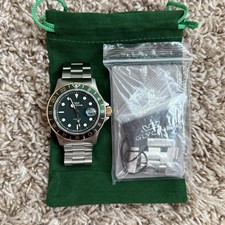 Orologio Uomo Glycine Combat Sub 42mm GL1058 Quarzo Acciaio Verde Oro Rosa