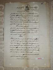 H8751 DOCUMENTO ANTICO 1867