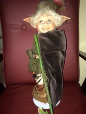 Porcellana Biscuit Gnomi Folletti Fatine Fate  Elfi Streghe Angeli  cm 50   