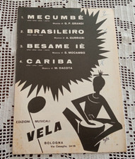 Spartiti MECUMBE' - BRASILIERO - BESAME IE' - CARIBA ED. VELA 1961