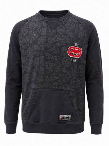 Felpa ecko unltd grande nera - felpa,