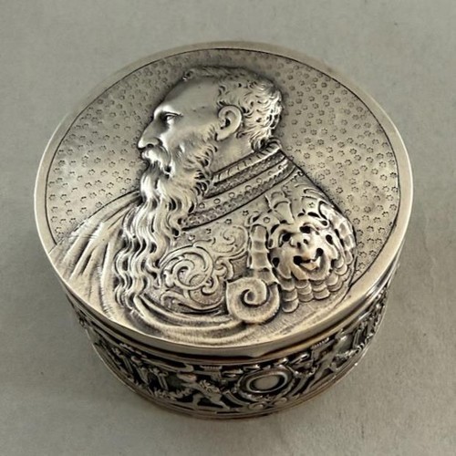Antica scatola argento 800 - scatola,