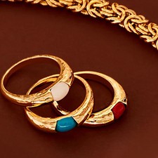 Anelli Donna Etrusca Placcati