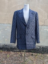 Giacca tuta jacquard blu scuro