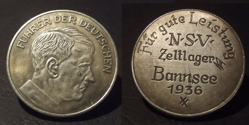 1936 german medal - german,