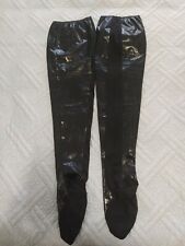 Calze In PVC lack laccate lucide elasticizzate BLACK LEVEL (taglia S/M) latex