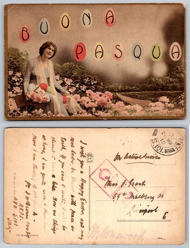 Cartolina pasqua buona - pasqua,