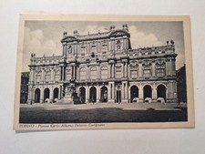 Cartolina 1933 Torino Piazza Carlo Alberto Palazzo Carignano, francobollo 30c