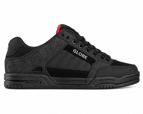 Globe tilt black red tartan - black,
