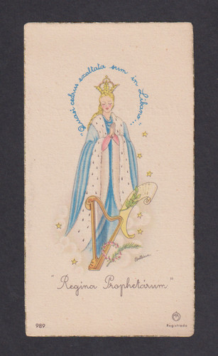 Santino antico madonna - santino, la