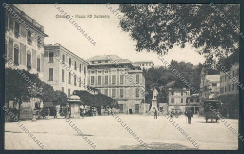 Genova chiavari cartolina - chiavari,