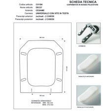 Copriwater Cesame DECO 'BIANCO
