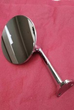 COMPATIBILE CON FIAT 850 Spider 500 GIARDINIERA RETROVISORE CROMATO PARAFANGO