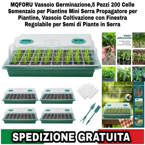 Vassoi germinazione 200 - 5, germinazione,200