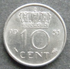 Olanda, 10 centesimi 1951, (2)