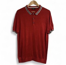Polo Zara uomo, rossa, manica