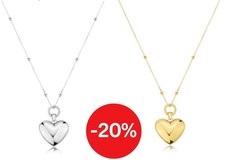 Collana cuore acciaio donna