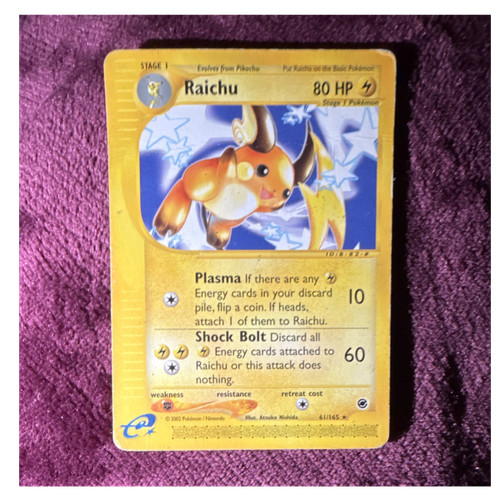 Pokémon raichu 165 - pokémon, 61/165